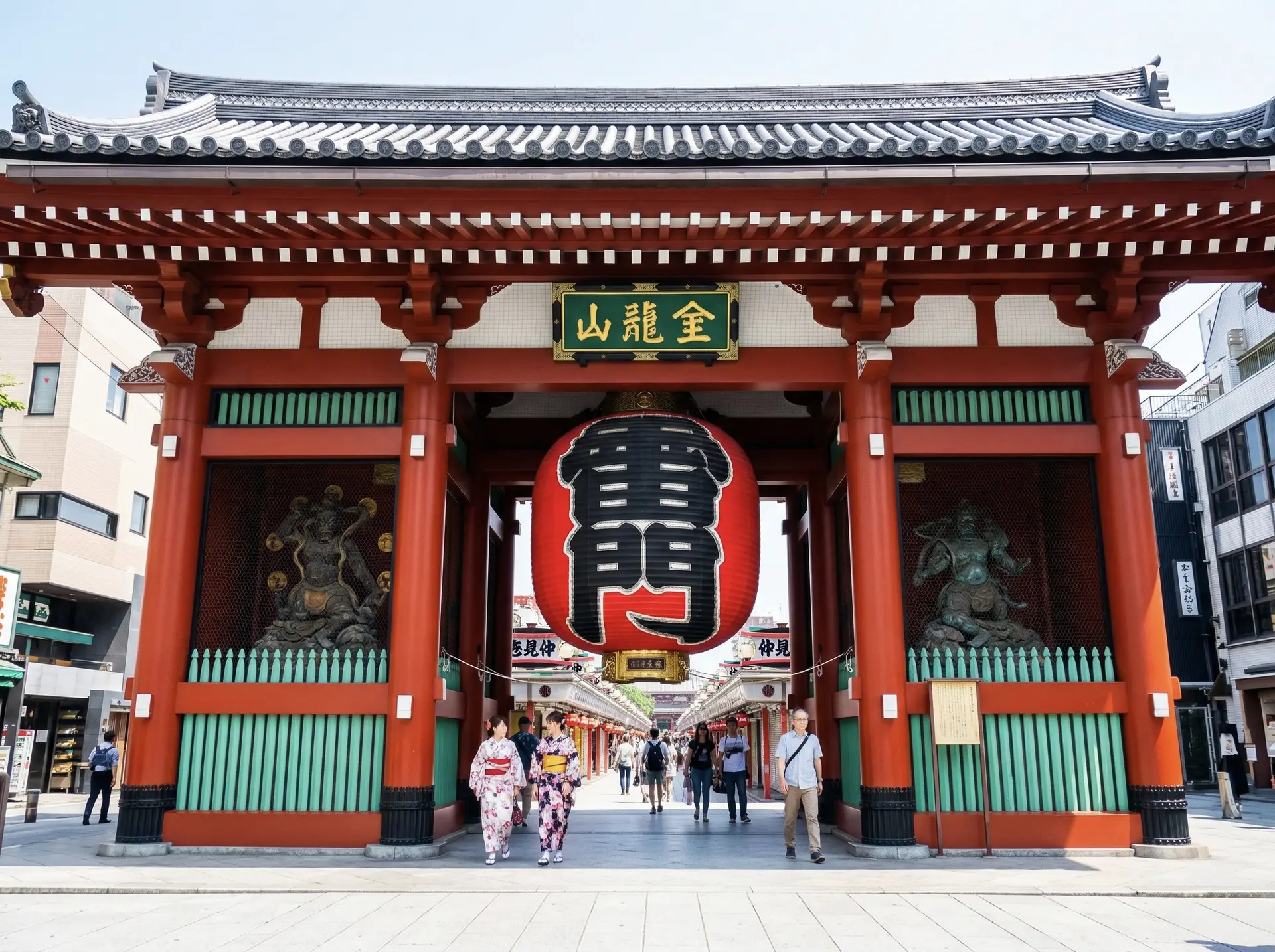 Kaminarimon gate in Asakusa, Tokyo